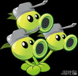 植物大战僵尸里面的闪电豌豆简笔画