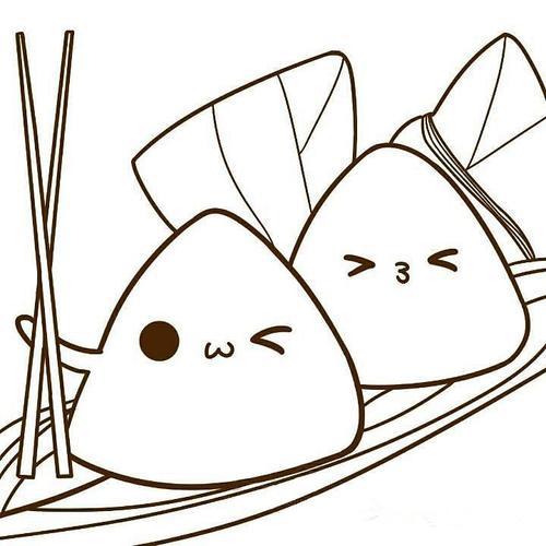 端午节粽子简笔画图片