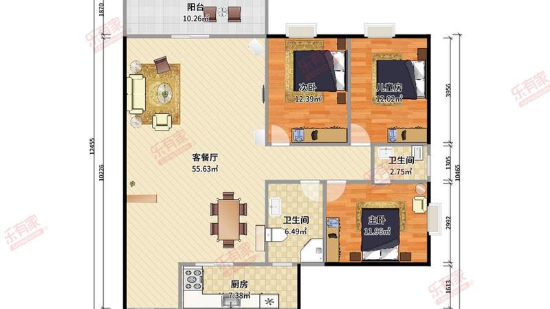 新时代花园户型图