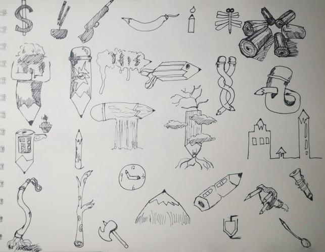 《图形创意》单元素视觉形象想象训练作业展