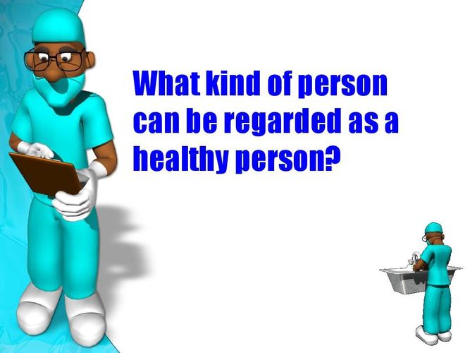 what kind of person can be regarded as   healthy person?