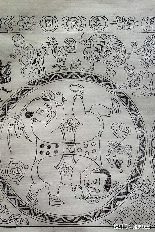 原创武强年画《九九消寒图》,我国古代为什么会出现"数九"这样的说法