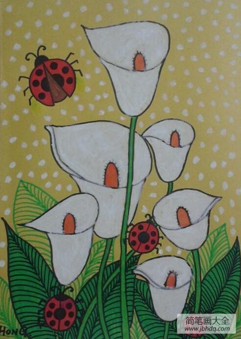 一束鲜花送祖国图画,国庆快乐节日儿童画大全_国庆节儿童画-画画图片