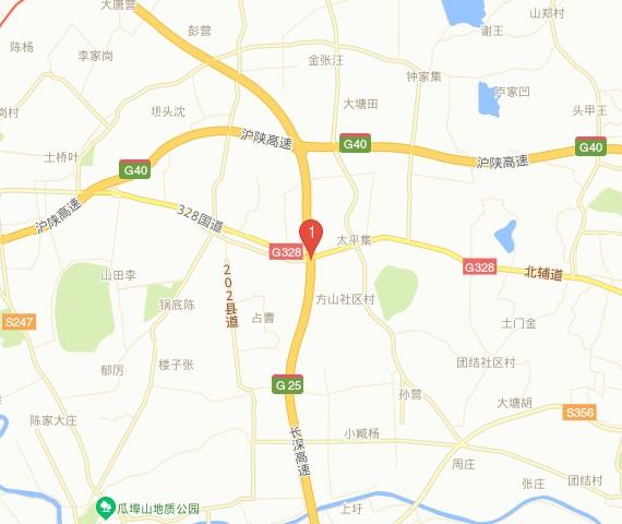 g2503南京绕城高速与g328国道交叉口