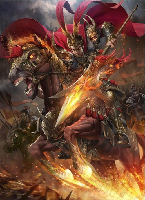 三国杀人中吕布马中赤兔方天画戟专捅义父