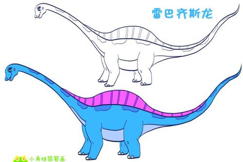 梁龙超科下代表恐龙,梁龙,雷龙,超龙等简笔画