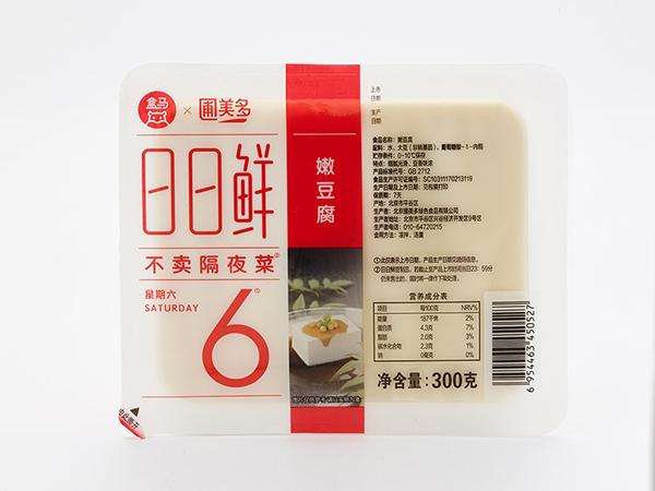 圃美多盒马鲜生日日鲜豆腐新装上线
