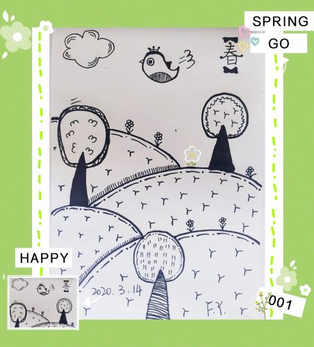 三月·春简笔画