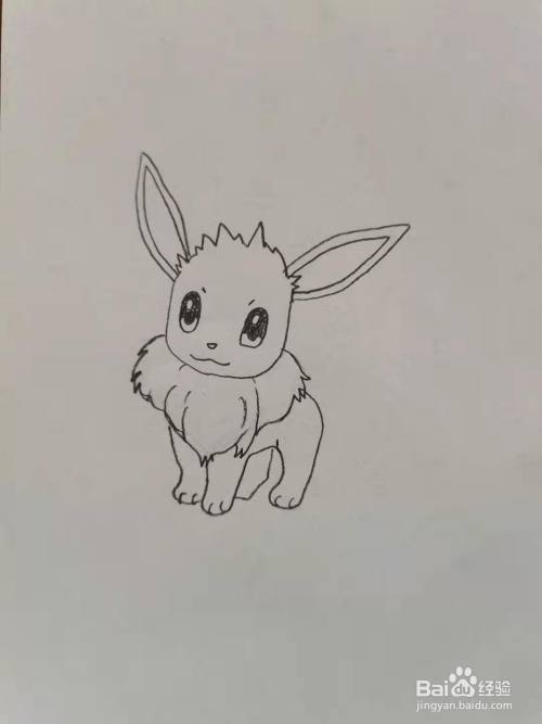 卡通伊布怎么画