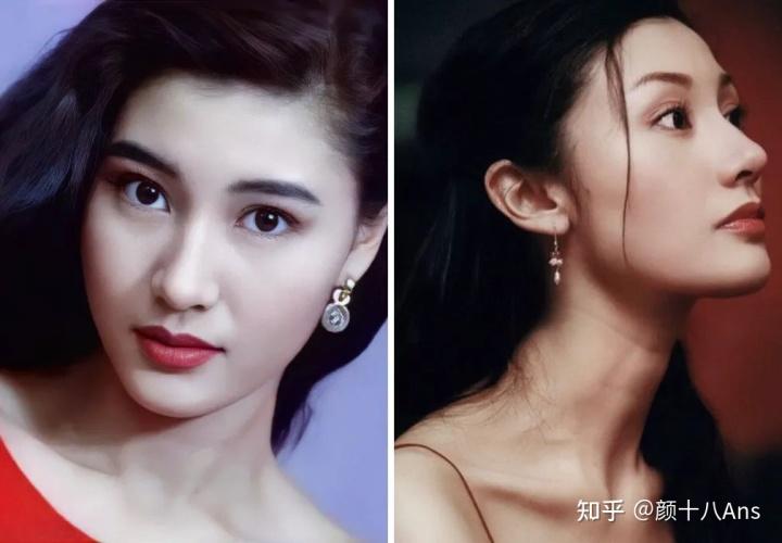 港风美人李嘉欣的面部轮廓偏硬朗,极其有个人特色,很难不让人印象深刻