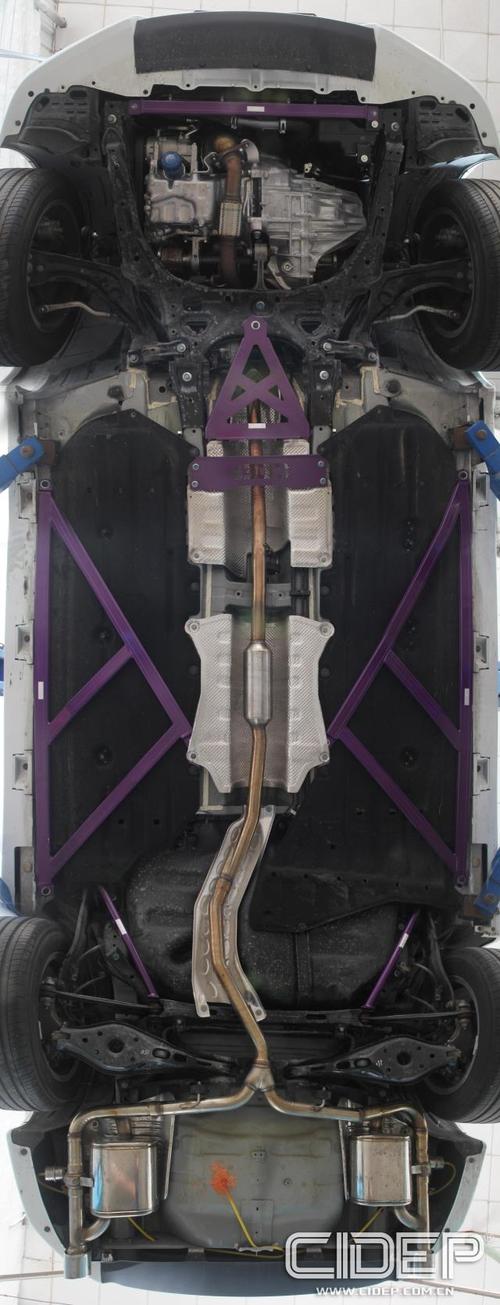 cidep狮特本田十代思域前顶吧底盘强化车身后防倾杆改装