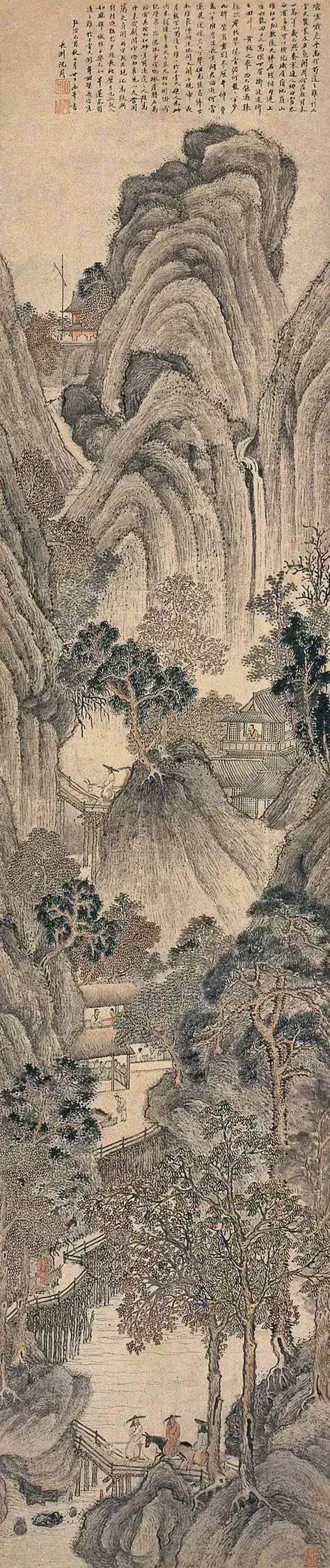 【艺术长廊】朱荣华荐:沈周的山水画,意境十足