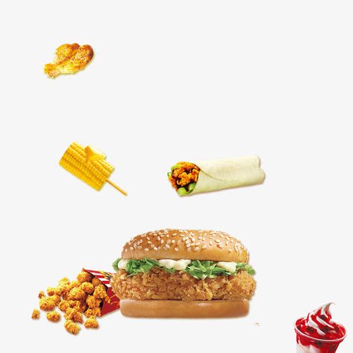 汉堡包西式快餐免抠素材免费下载_觅元素51yuansu.com