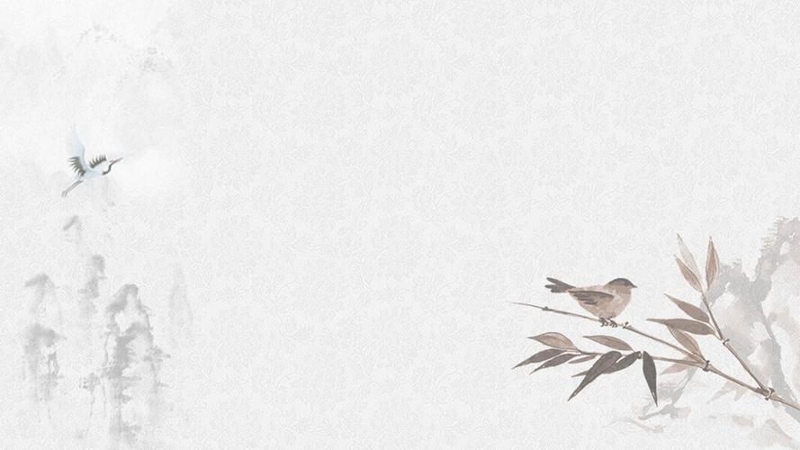 ppt图片简介: 这是一款简洁大气的国画写意ppt图片 推荐星级: 模板