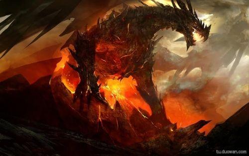 旷古的威严 《激战2》巨龙原画图赏_766游戏网_独乐乐