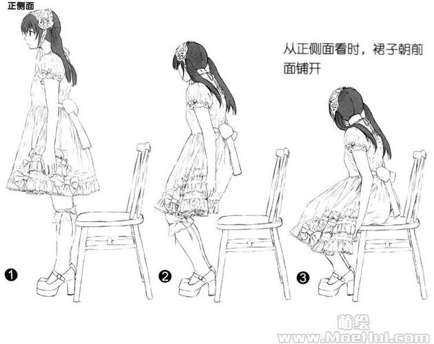 萝莉美少女的动作和构图06萝莉美少女的静态坐姿