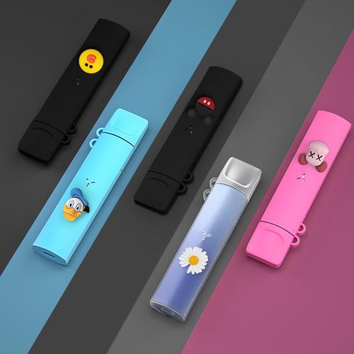 适用柚子二代保护套yoooz硅胶壳2代丫ooz一代烟袋电子器烟具烟杆防尘