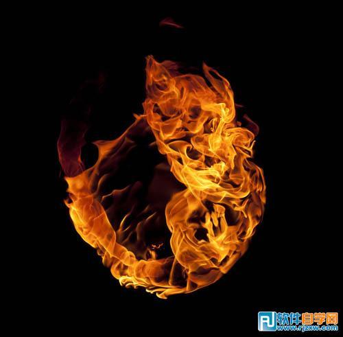 pscs6制作烈焰中玫瑰效果教程