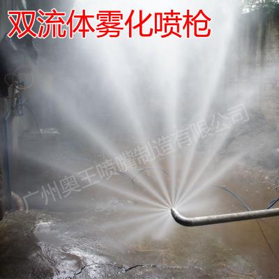 奥工厂家直销双流体雾化喷枪脱硫脱硝除尘不锈钢喷枪工业加湿喷雾