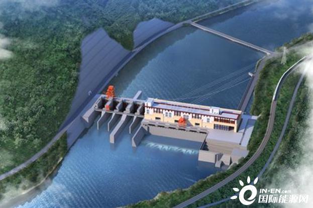 大渡河沙坪一级水电站效果图