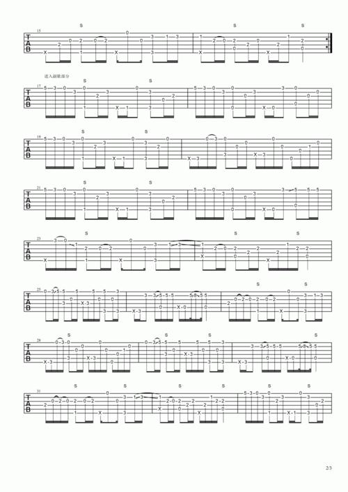 枫叶城指弹版吉他谱名曲