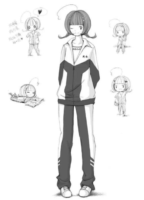 动漫服装——多种好看的日式校服绘画参考