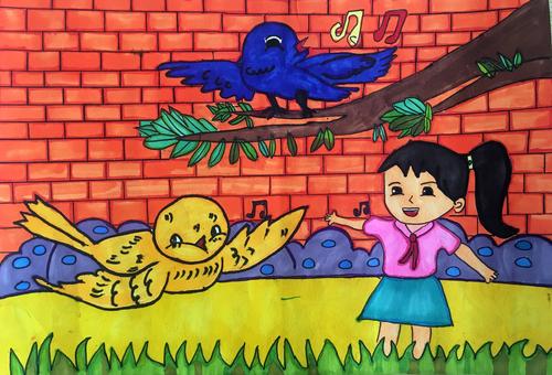 "我为候鸟护航"—第38个"爱鸟周"全盟小学生绘画大赛