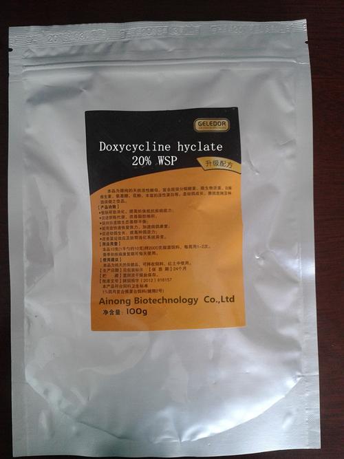 product name : doxycycline hyclate 20% wsp