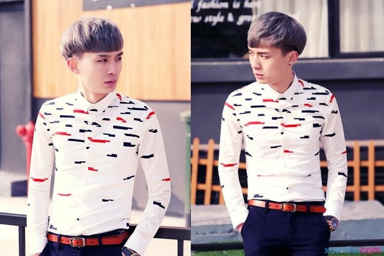 乌黑发亮的发丝十分地有光泽,在锅盖头的基础上添加微卷的烫发设计,让