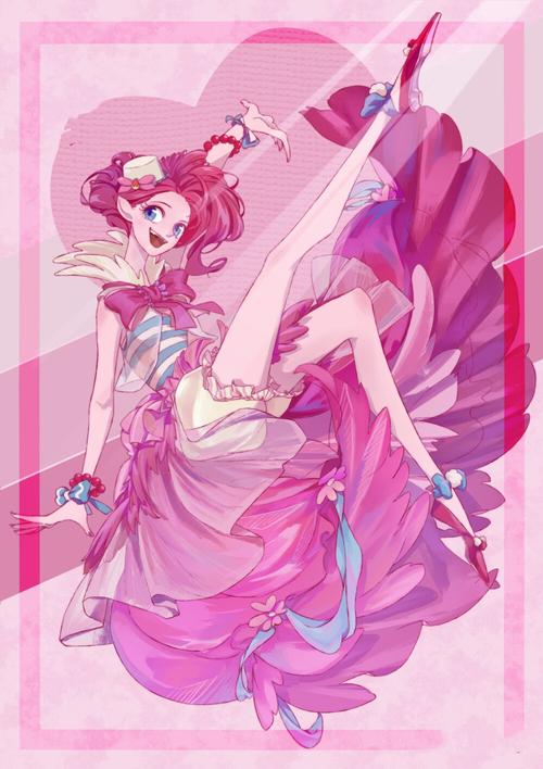 原创小马宝莉拟人作品又出新作,珍奇像出嫁公主,碧琪的美腿比人还高