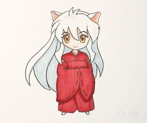 犬夜叉简笔画萌版