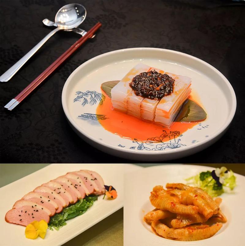 此外,还有法式烟鸭胸,川北凉粉,泰式酸辣凤爪等凉菜