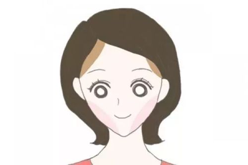 瓜子脸的女生两侧脸颊可能会比较瘦, 可以打一些亚光的高光在两侧