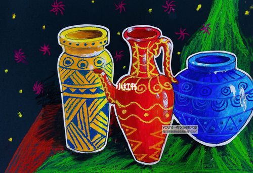 彩釉-彩陶-儿童画-儿童创意画_绘画_美术_幼儿园_亲子