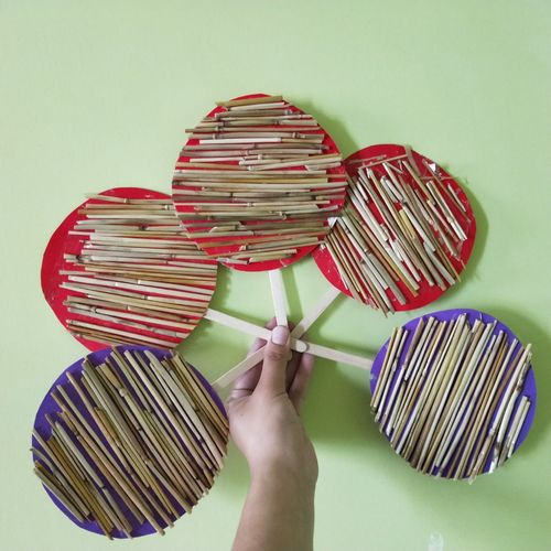 谭庄七彩虹幼儿园开展园本特色——"麦秆贴画"活动