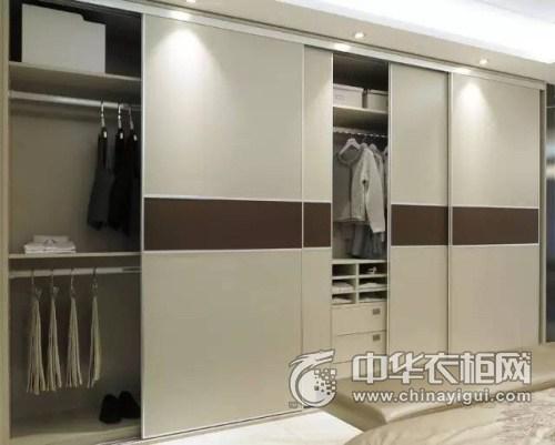 现代风格:皮阿诺4g米白布纹板衣柜,经典而亮丽.