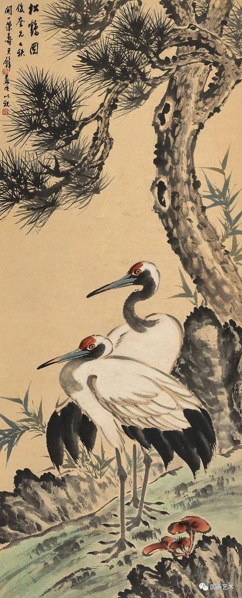 松鹤延年——名家笔下的松鹤图|任伯年|徐悲鸿|沈铨