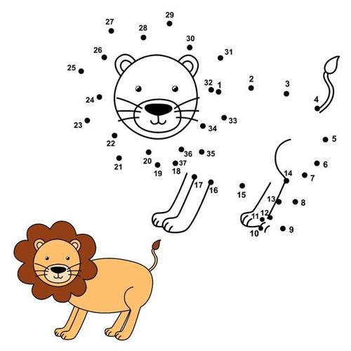 只要按照数字的大小顺序依次连线即可成画