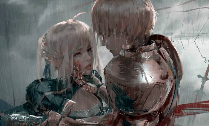 fate by wlop https://www.pixiv.net/member.php?id=2188232