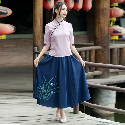 中式上衣女民国唐装套装复古汉服好评好店