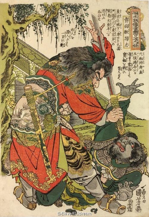 水浒传系列------日本浮世绘大师歌川国芳(utagawa kuniyoshi,1798年