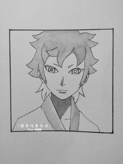 马克笔手绘教程#巳月#火影忍者