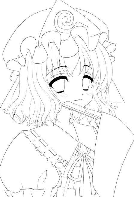 简单动漫素描画图片铅笔画女生