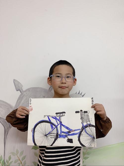 2021寒假造型线描班第十一课《自行车》