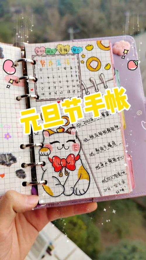 元旦节手帐_手帐_元旦去哪玩_新年去哪玩_我的手账分享_兴趣爱好_文具