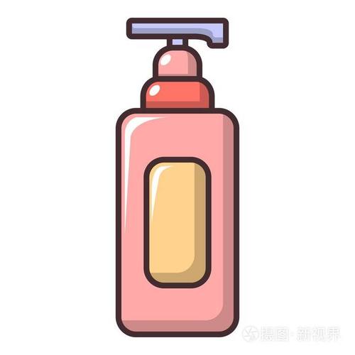 洗发水图标, 卡通风格