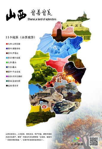 山西各个地方的名胜古迹分别镶嵌到对应的地图上太原