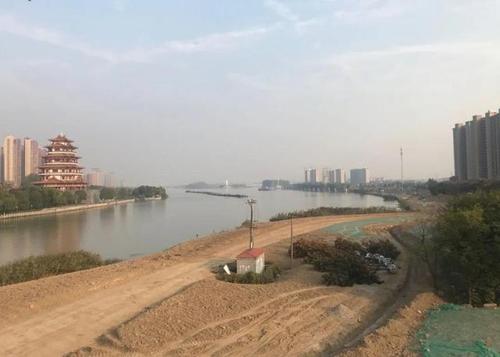 泗阳运河南岸风光带在建,桃源路大桥出现在了规划图上