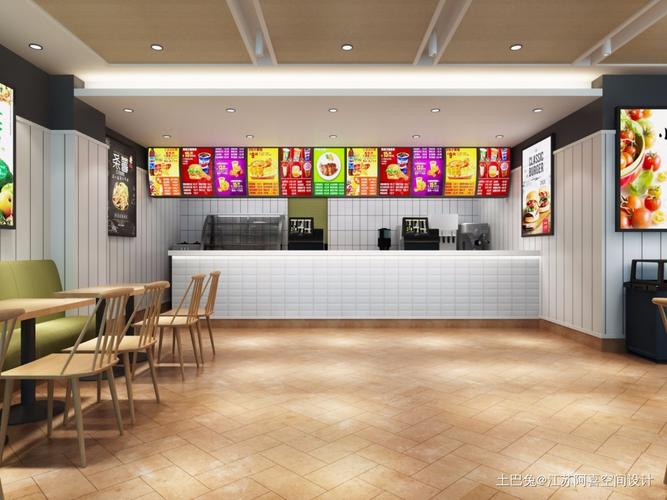 汉堡店餐饮空间设计图片赏析