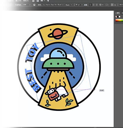 ai如何快速设计复古型标志